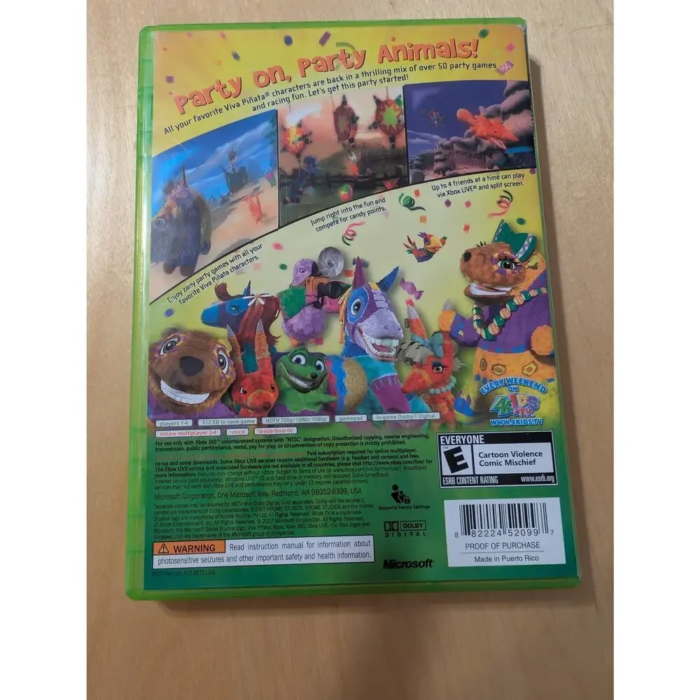 🎃XBOX 360 Viva Pinata Party Animals Game